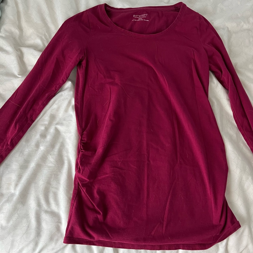 Bundle of 3 long sleeve maternity shirts